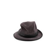 Pre-owned Polyester hats Hermès Vintage , Gray , Dames