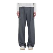 Donkergrijze Melange Stijlvolle Broek Replay , Gray , Dames