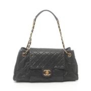 Pre-owned Canvas chanel-bags Chanel Vintage , Black , Dames