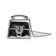 Mini Dames Tas in Zilver Pinko , Gray , Dames