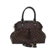 Pre-owned Canvas handbags Louis Vuitton Vintage , Brown , Dames