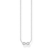 Damesketting met hanger Infinity zilver, wit Ke2124-051-14-L45V Thomas...