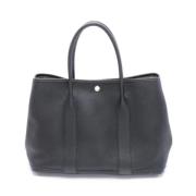 Pre-owned Leather handbags Hermès Vintage , Black , Dames