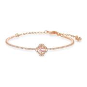 Dames Armband Klavertje Vier Roze Roségoud UNA 5516476 Swarovski , Pin...