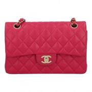 Pre-owned Leather chanel-bags Chanel Vintage , Pink , Dames