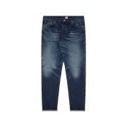 Regular Tapered Jeans Blauw Edwin , Blue , Heren