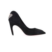 Pre-owned Suede heels Dior Vintage , Black , Dames