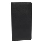 Pre-owned Leather wallets Louis Vuitton Vintage , Black , Dames