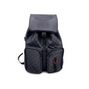 Pre-owned Canvas backpacks Louis Vuitton Vintage , Black , Dames