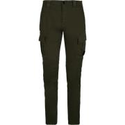 Stretch Sateen Cargo Broek Donkergroen C.p. Company , Green , Heren