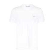 Witte T-shirt Klassiek Model Emporio Armani , White , Heren