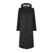 Twill Fur Jas K-Way , Black , Dames