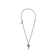 Heren Ketting Metaalkleur Crossedout Peagn2211302 Police , Gray , Here...