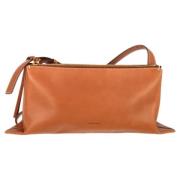 Pre-owned Leather shoulder-bags Jil Sander Pre-owned , Brown , Dames