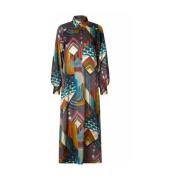 Elegante Houdadea Jurk - Porta Dea Kudibal , Multicolor , Dames