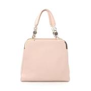 Pre-owned Leather handbags Bvlgari Vintage , Pink , Dames