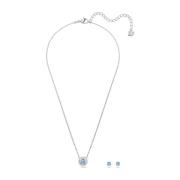 Sparkling Dance Set Rond, Blauw, Gerhodineerd 5480485 Swarovski , Blue...