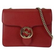 Pre-owned Leather gucci-bags Gucci Vintage , Red , Dames