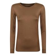 Elegante Camel T-shirts en Polos Majestic Filatures , Brown , Dames