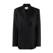 Zwarte Blazer voor een stijlvolle look Loulou Studio , Black , Dames