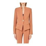 Stijlvolle Polyester Elastaan Jas Liu Jo , Beige , Dames