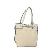 Pre-owned Canvas handbags Gucci Vintage , Beige , Dames