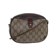 Pre-owned Leather gucci-bags Gucci Vintage , Beige , Dames