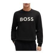 Zwarte hoodie c-soleri stijl Boss , Black , Heren