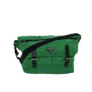 Pre-owned Nylon prada-bags Prada Vintage , Green , Dames