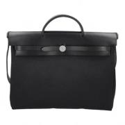 Pre-owned Fabric handbags Hermès Vintage , Black , Dames