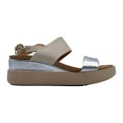 Beige Sandalen T18017 Lente Zomer 2024 Mjus , Beige , Dames