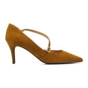 Bruine Suède Pumps Lina Locchi , Brown , Dames