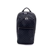 Pre-owned Canvas backpacks Louis Vuitton Vintage , Black , Dames