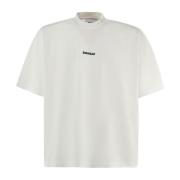 Witte Katoenen T-shirt met Logo Bonsai , White , Heren