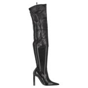 Pre-owned Leather boots Tom Ford Pre-owned , Black , Dames