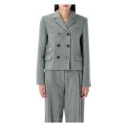 Grijze Melange Wollen Jas The Garment , Gray , Dames