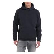 Logo Sweatshirt Replay , Black , Heren