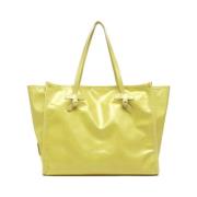 Transparante leren handtas met vintage effect Gianni Chiarini , Yellow...