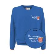 Heren Pullover Ronde Hals Stijlvol Ontwerp MC2 Saint Barth , Blue , He...