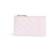 Neutrale Portemonnee met Intrecciato Design Bottega Veneta , Pink , Da...