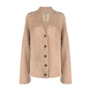 Tan Cardigan Sweater voor Vrouwen UMA Wang , Beige , Dames