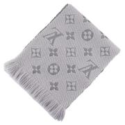 Pre-owned Wool scarves Louis Vuitton Vintage , Gray , Dames