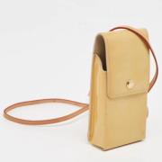 Pre-owned Canvas home-office Louis Vuitton Vintage , Yellow , Dames