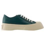 Leather sneakers Marni , Green , Dames