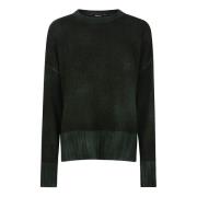 Luxe Merino Cashmere Zijde Sweaters Avant Toi , Green , Dames