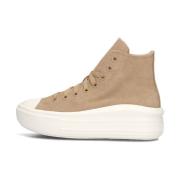 Bruine Teddy High Top Platform Sneakers Converse , Brown , Dames