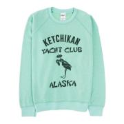 Vintage Ketchikan Crew Sweatshirt Wild Donkey , Green , Heren