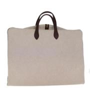 Pre-owned Fabric travel-bags Hermès Vintage , White , Dames