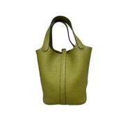 Pre-owned Fabric handbags Hermès Vintage , Green , Dames