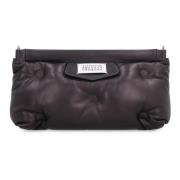 Gewatteerde leren tas met kettingriem Maison Margiela , Black , Dames